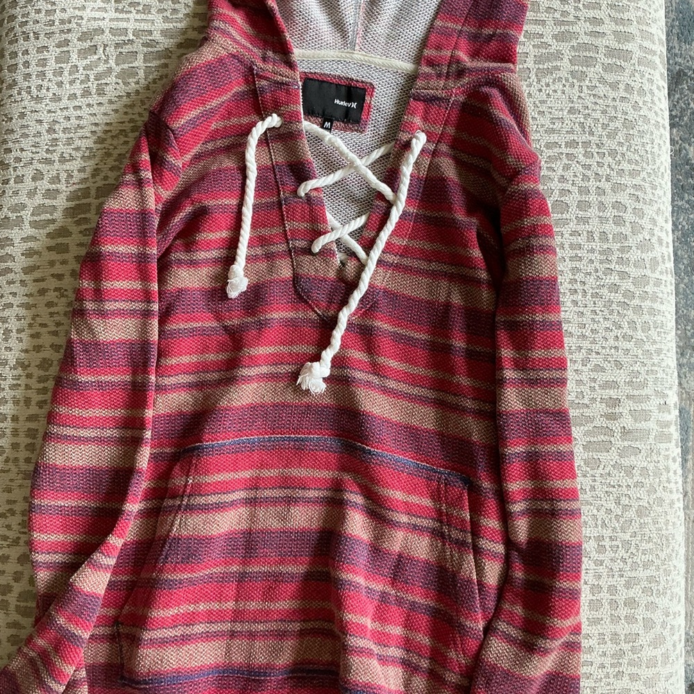 Hurley Striped Woven Hoodie